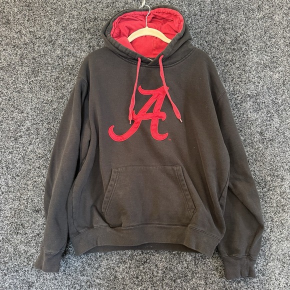 Campus Heritage Other - Alabama Crimson Tide Hoodie Adult L Gray Red Long Sleeve Logo Campus Heritage‎